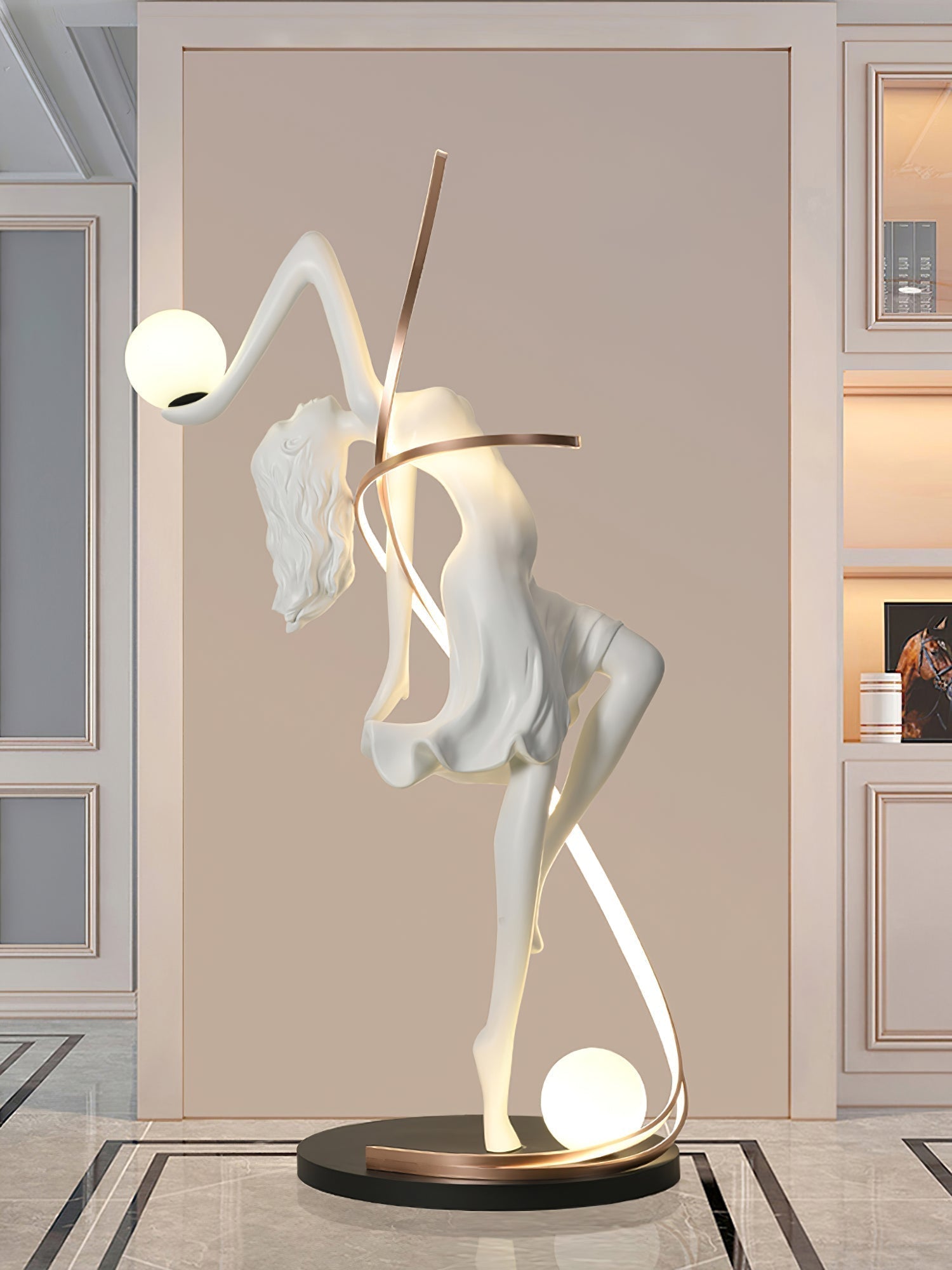 Mirorelia Floor Lamp Goddess Statue Elegant
