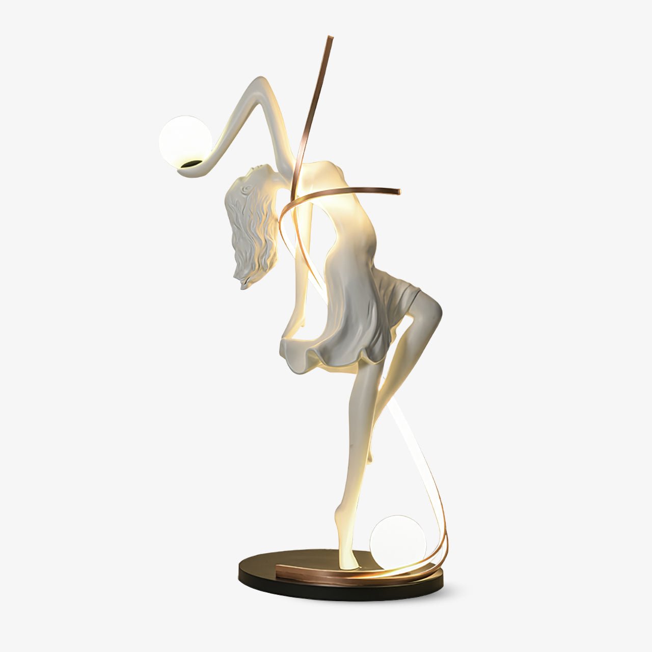 Mirorelia Floor Lamp Goddess Statue Elegant