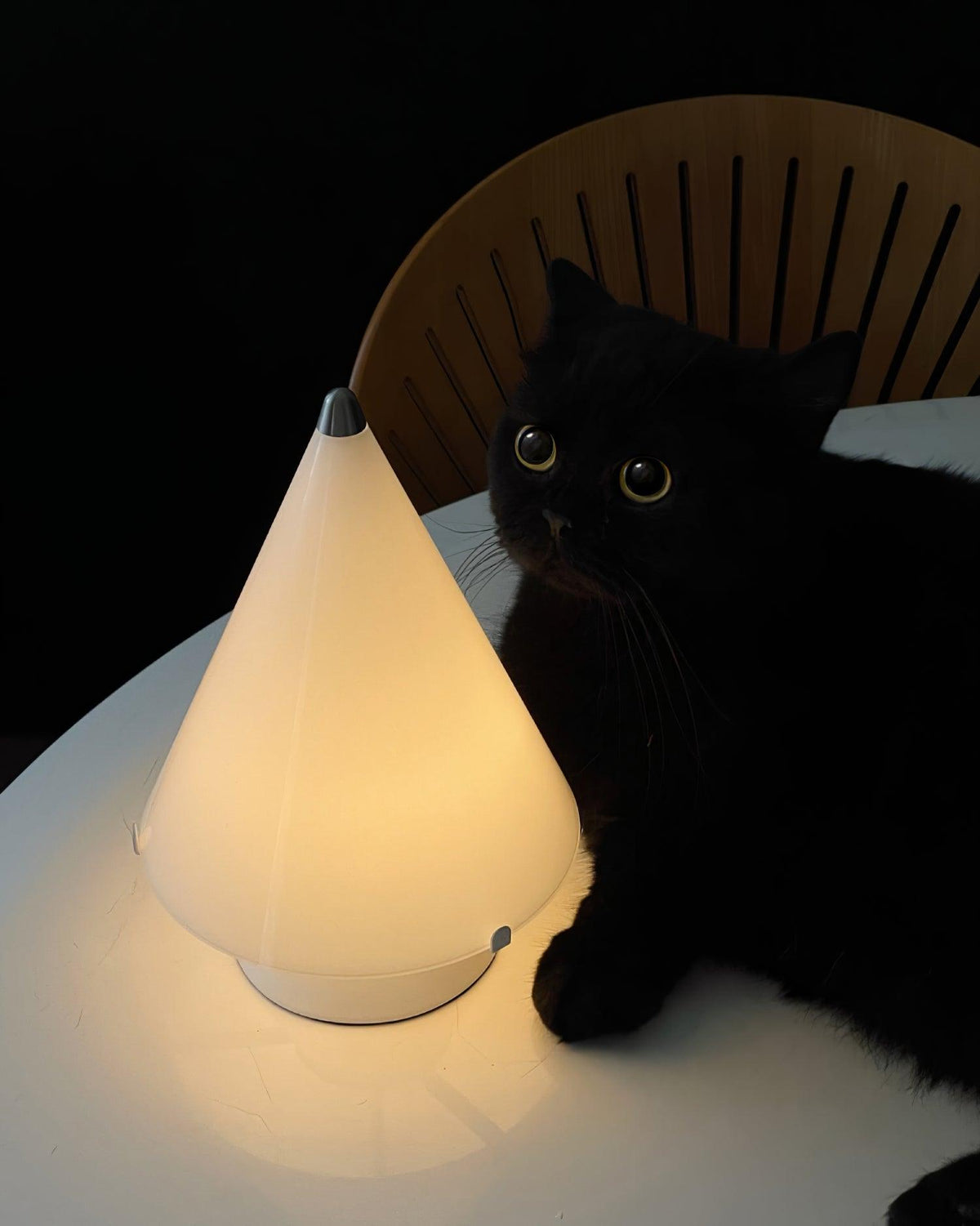 Lrtvin Minimalist Glass Table Lamp