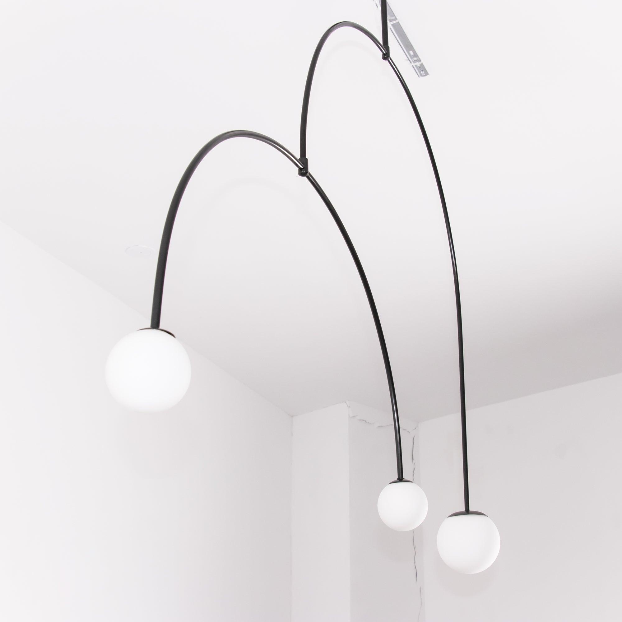 Viraiseon Chandelier Mobile Black Minimalist
