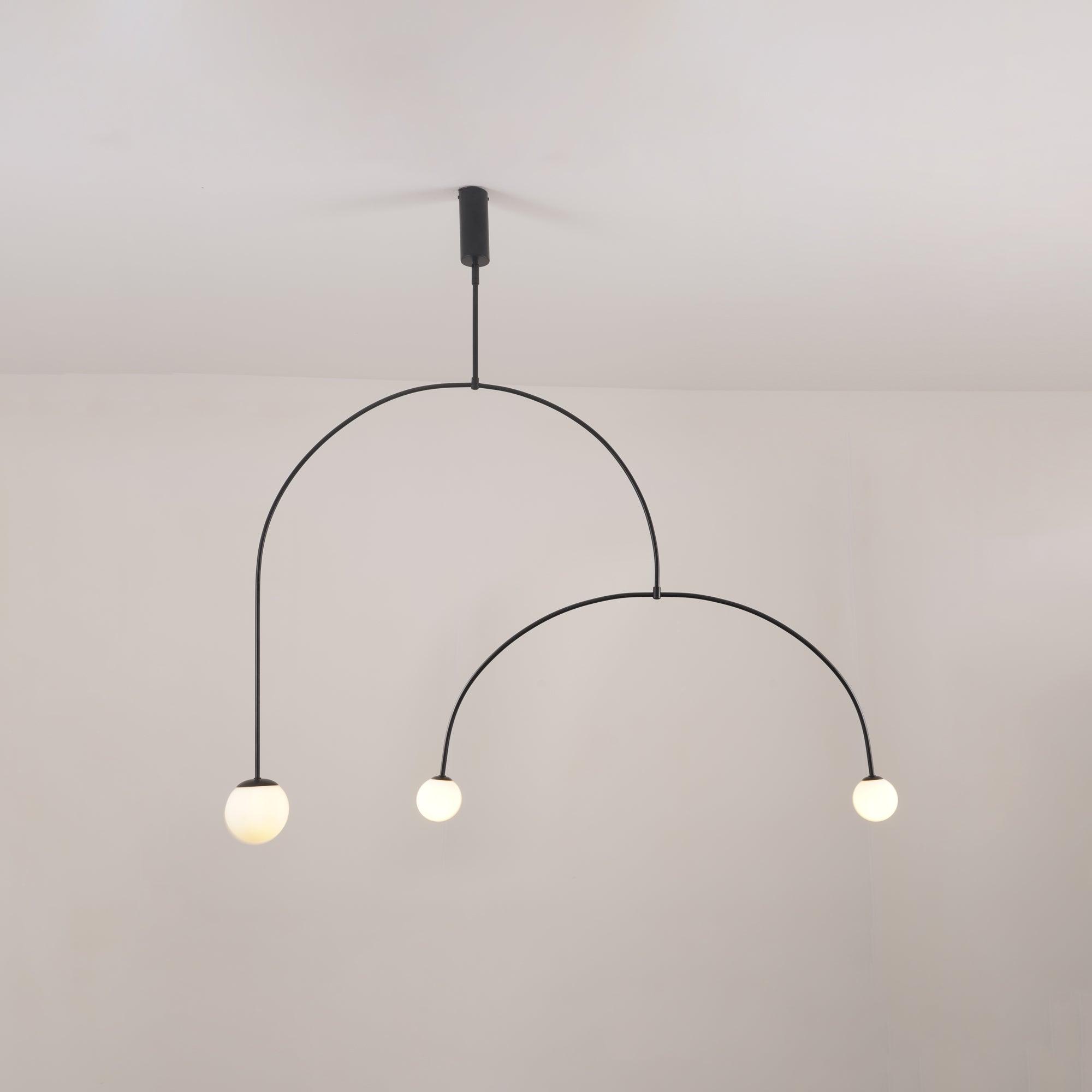 Viraiseon Chandelier Mobile Black Minimalist
