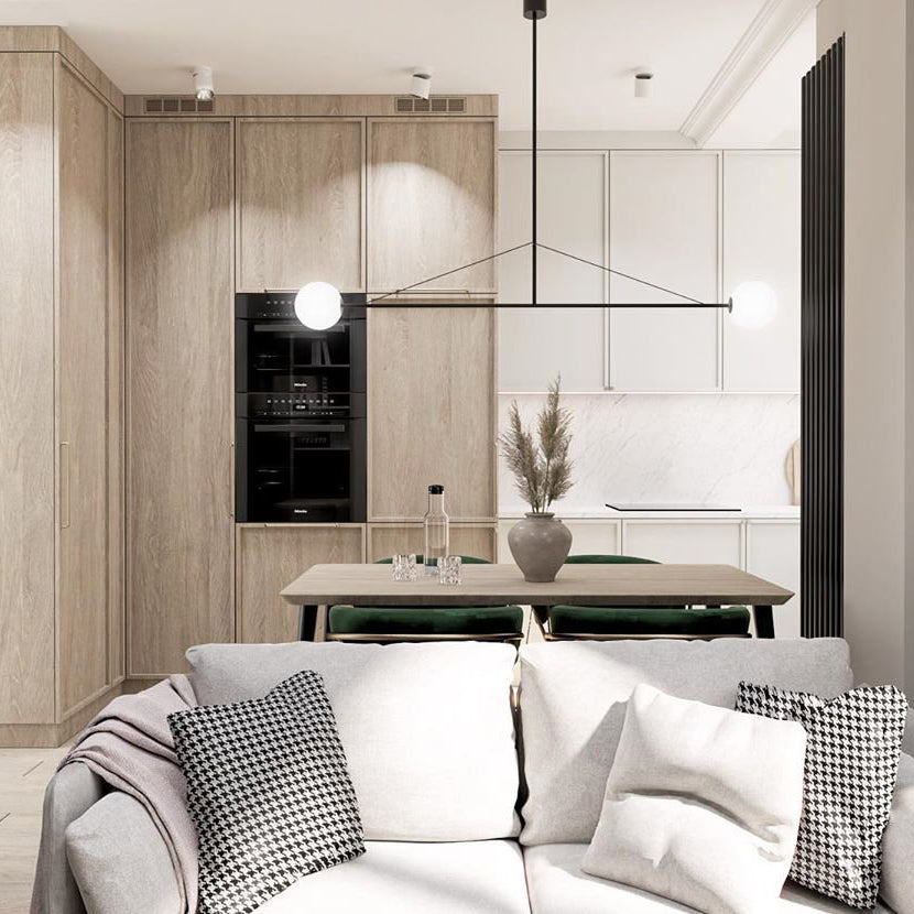 Viraiseon Chandelier Mobile Black Minimalist