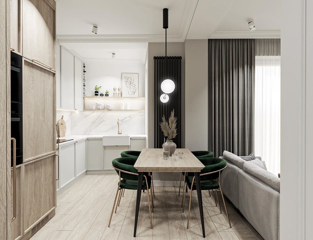 Viraiseon Chandelier Mobile Black Minimalist