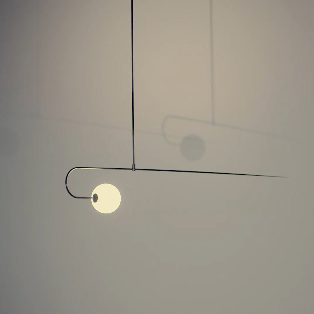 Viraiseon Chandelier Mobile Black Minimalist
