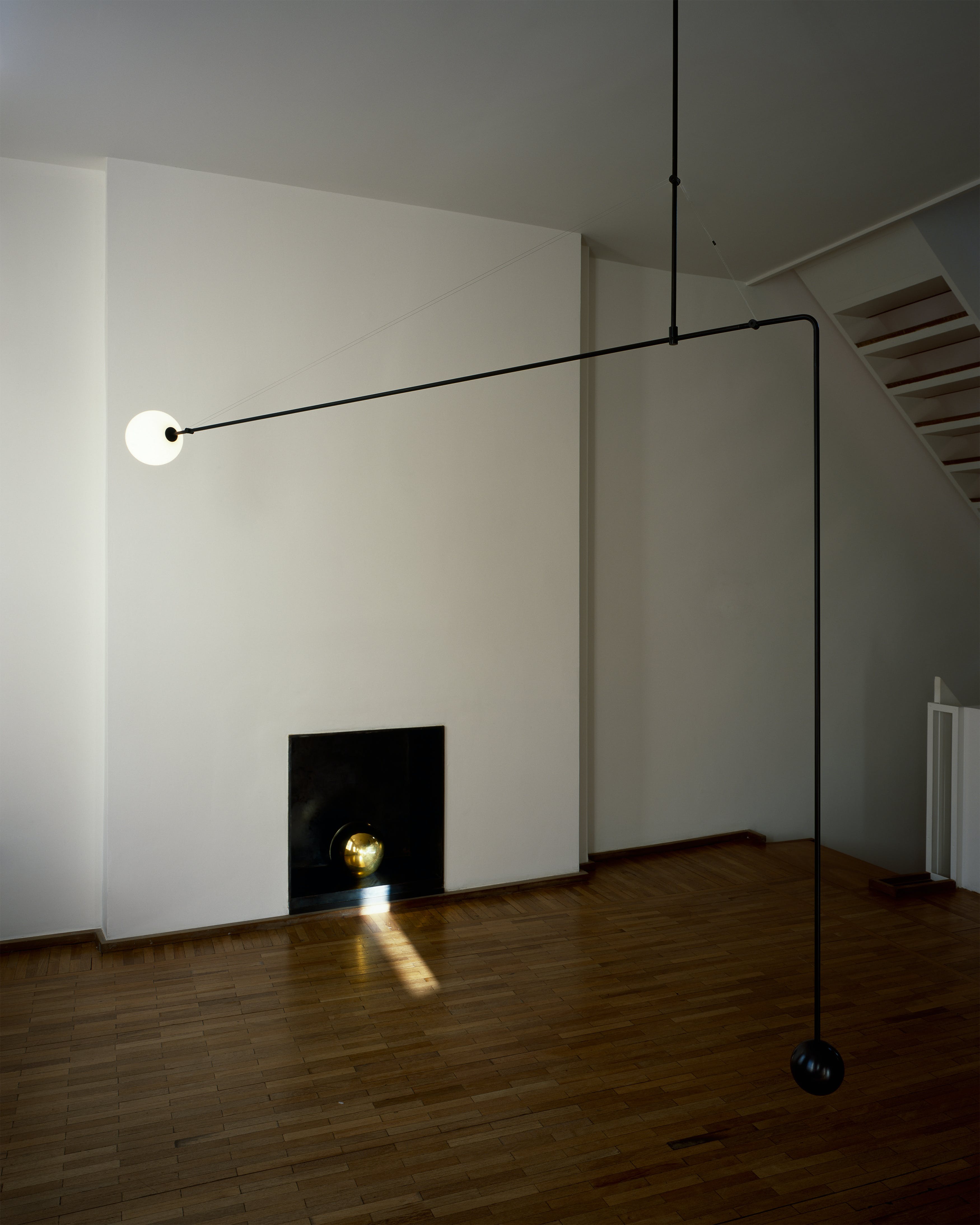 Viraiseon Chandelier Mobile Black Minimalist