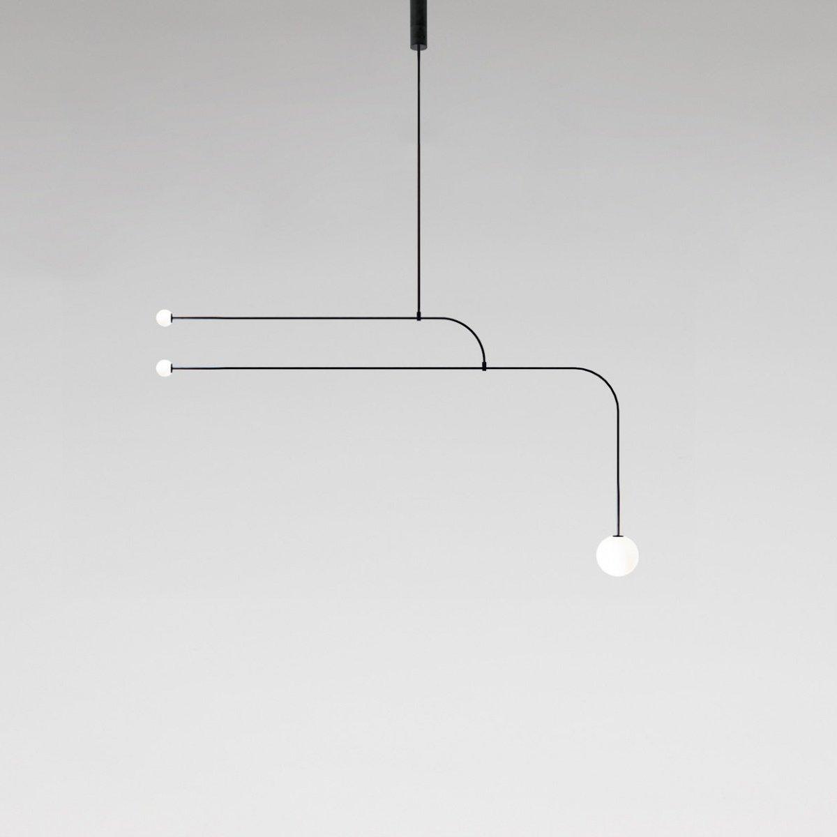 Viraiseon Chandelier Mobile Black Minimalist