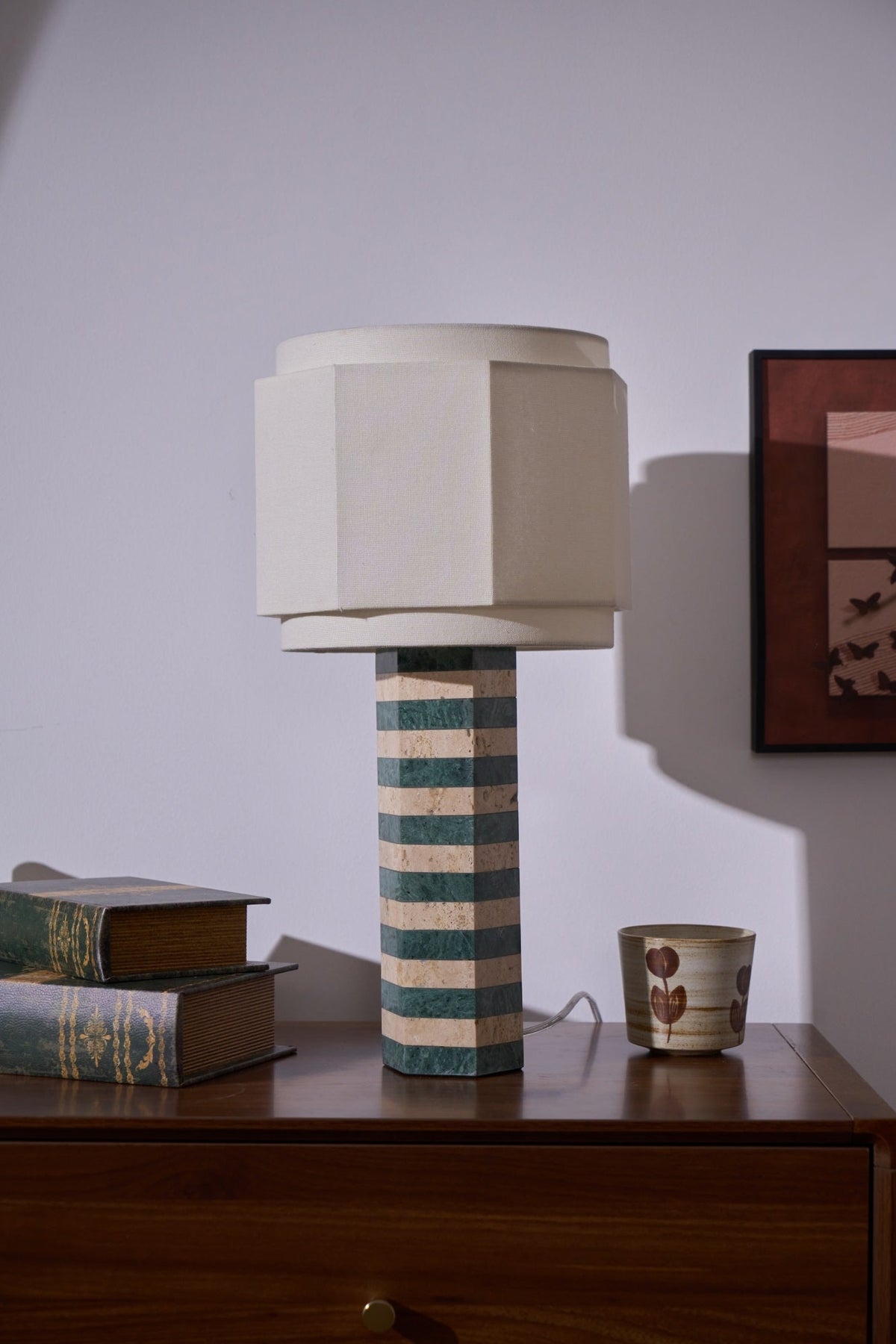 Stripes Fabric Table Lamp