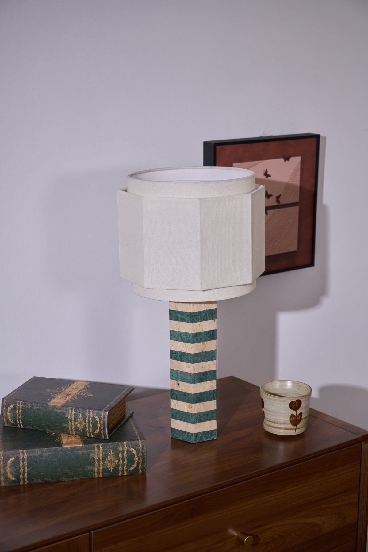 Stripes Fabric Table Lamp