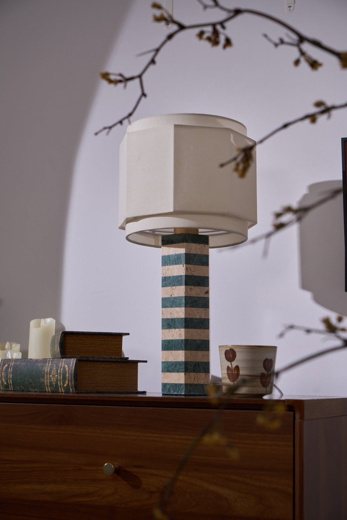 Stripes Fabric Table Lamp