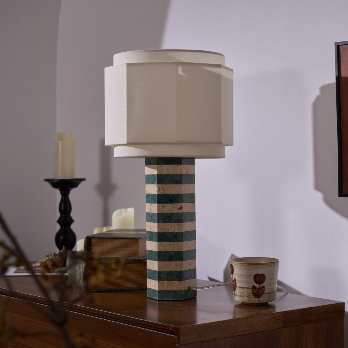 Stripes Fabric Table Lamp