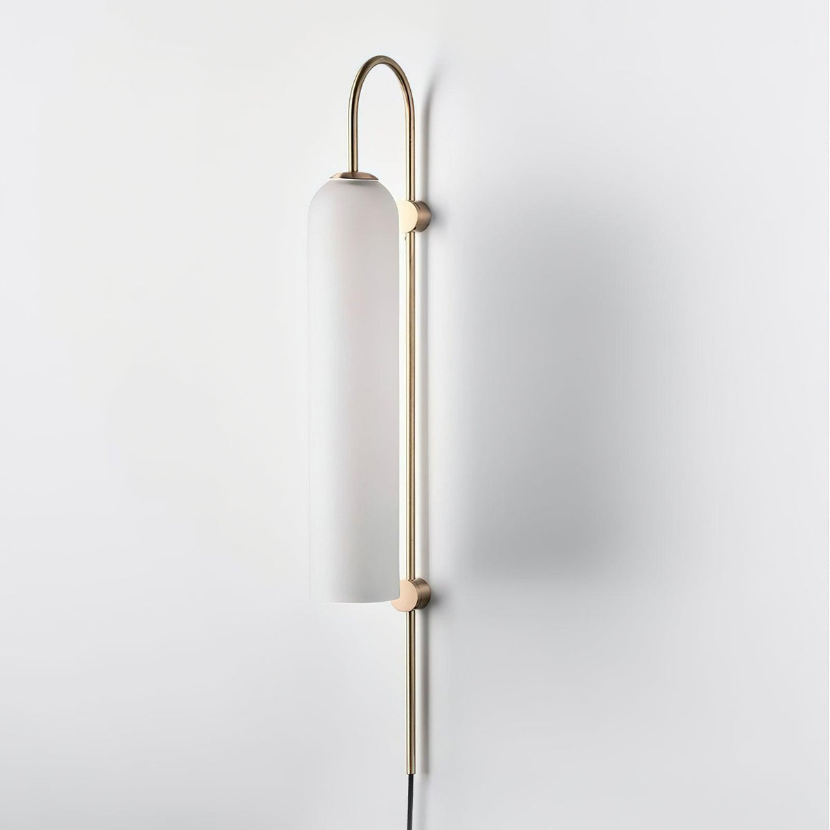 Conrad Modern Glass Plug-In Wall Lamp