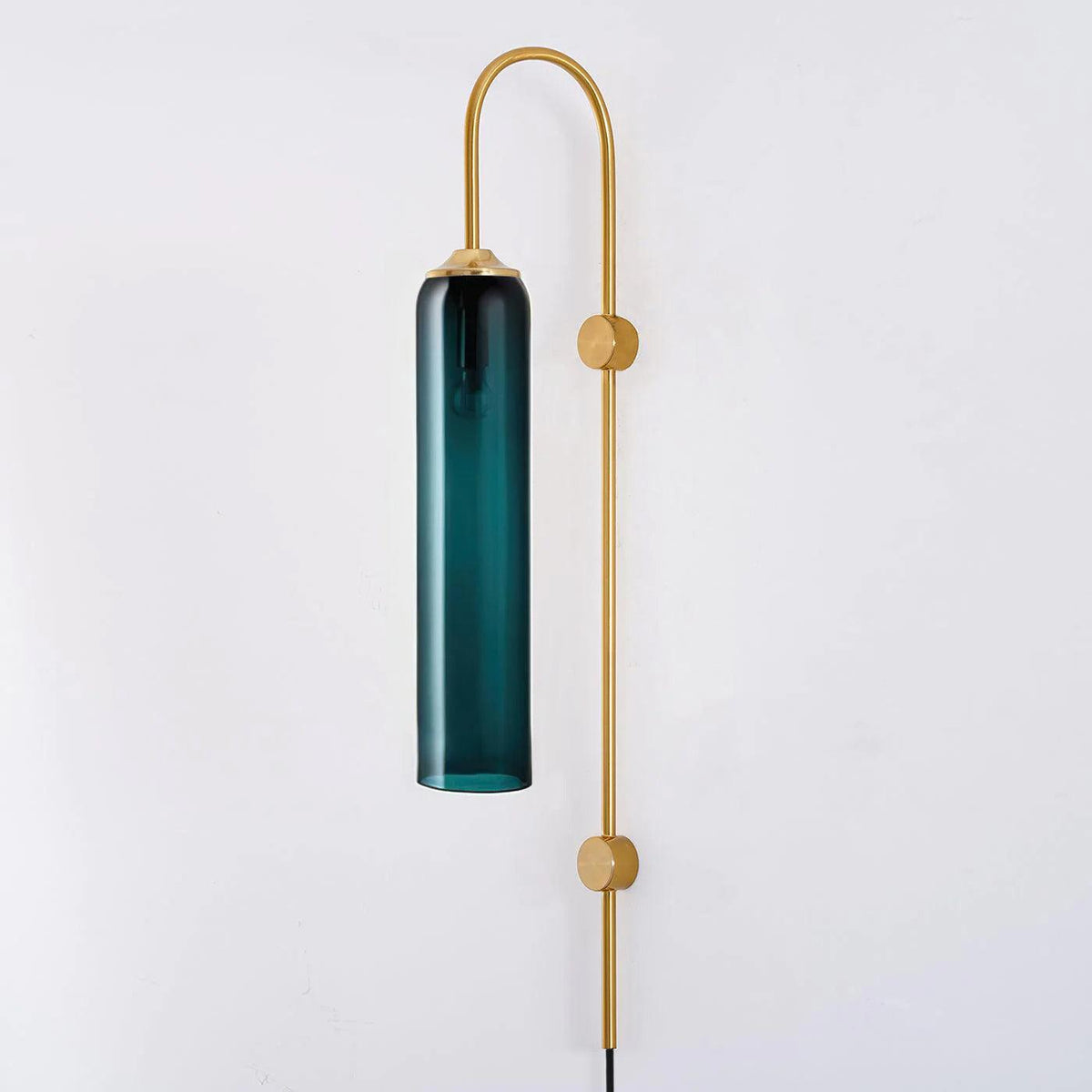 Conrad Modern Glass Plug-In Wall Lamp