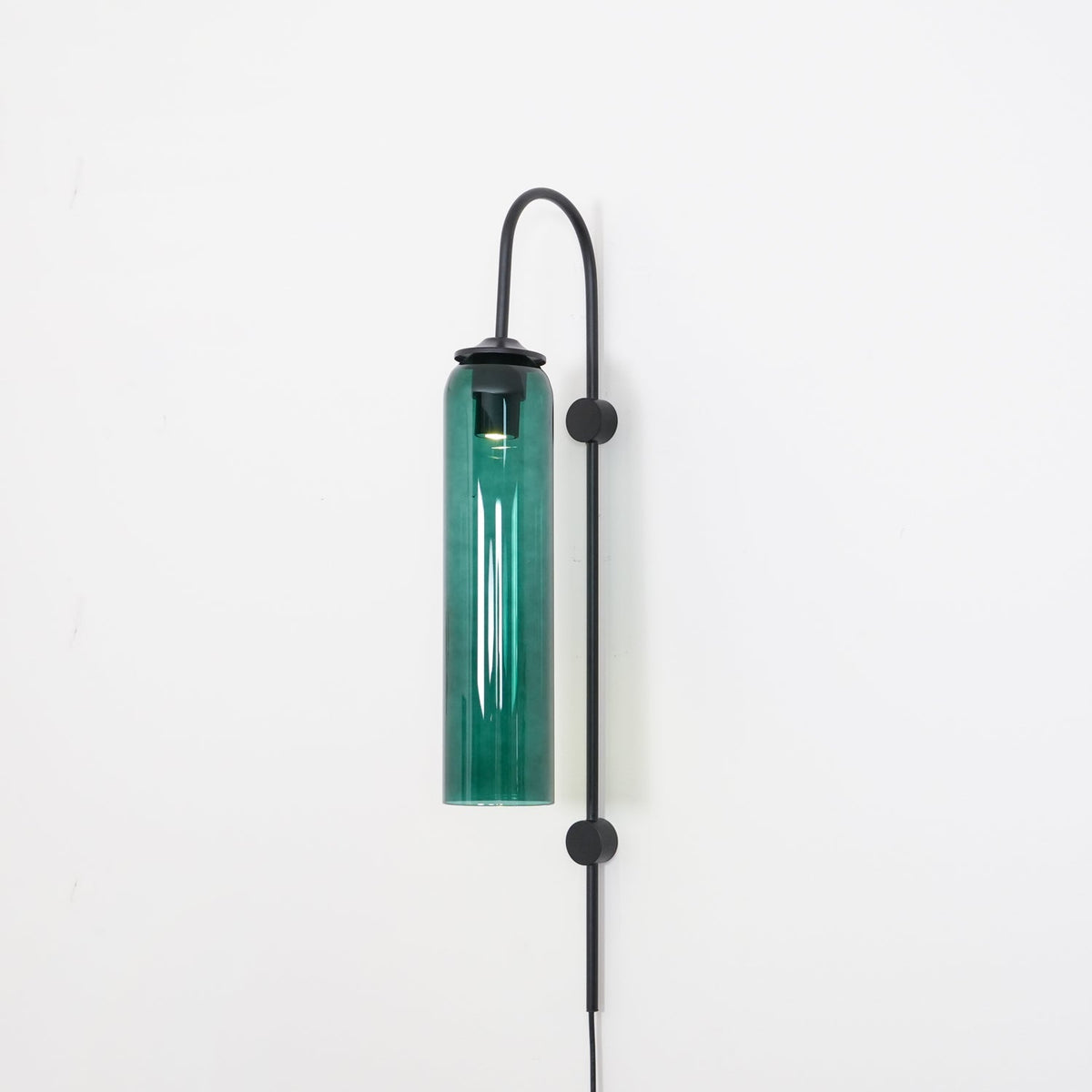 Conrad Modern Glass Plug-In Wall Lamp