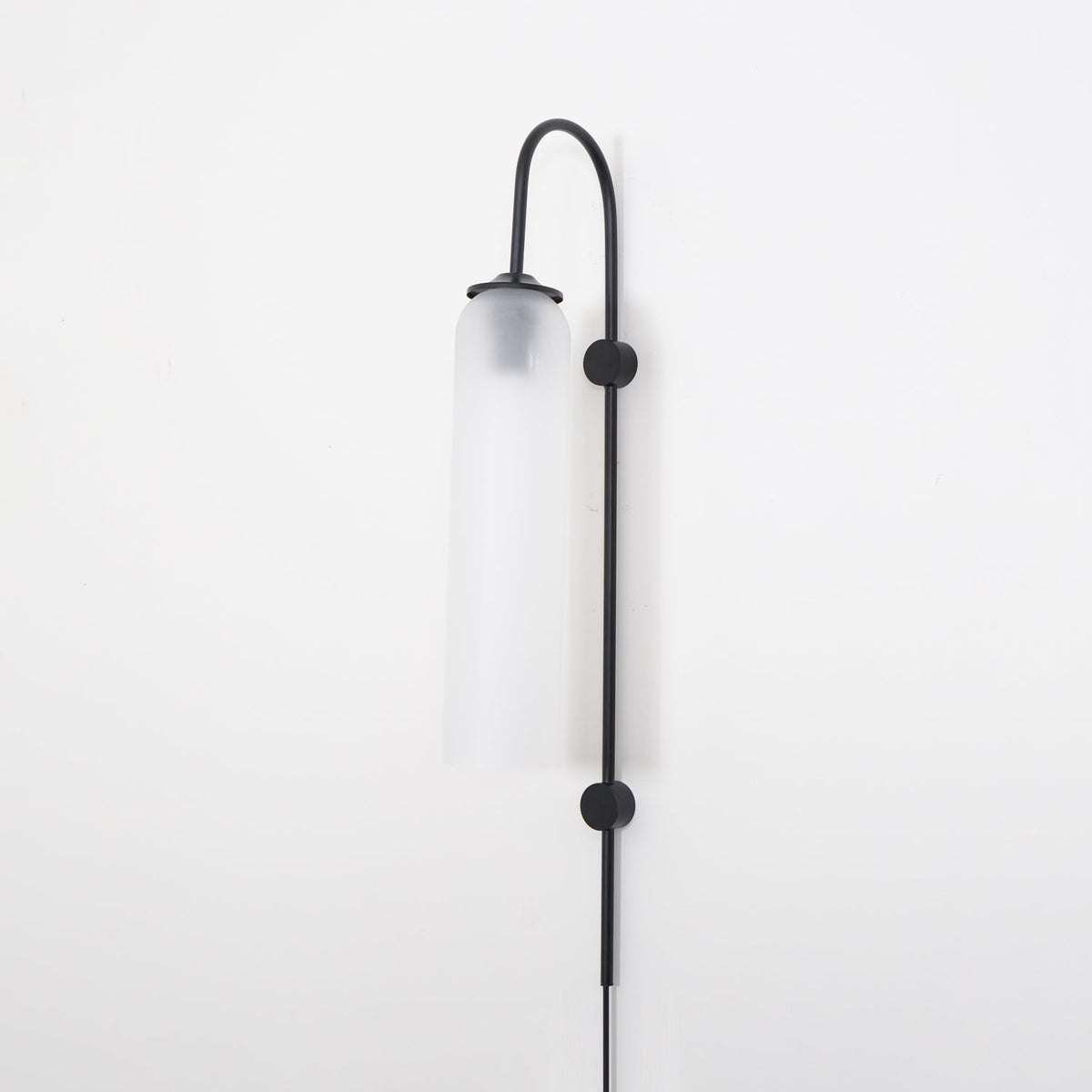 Conrad Modern Glass Plug-In Wall Lamp