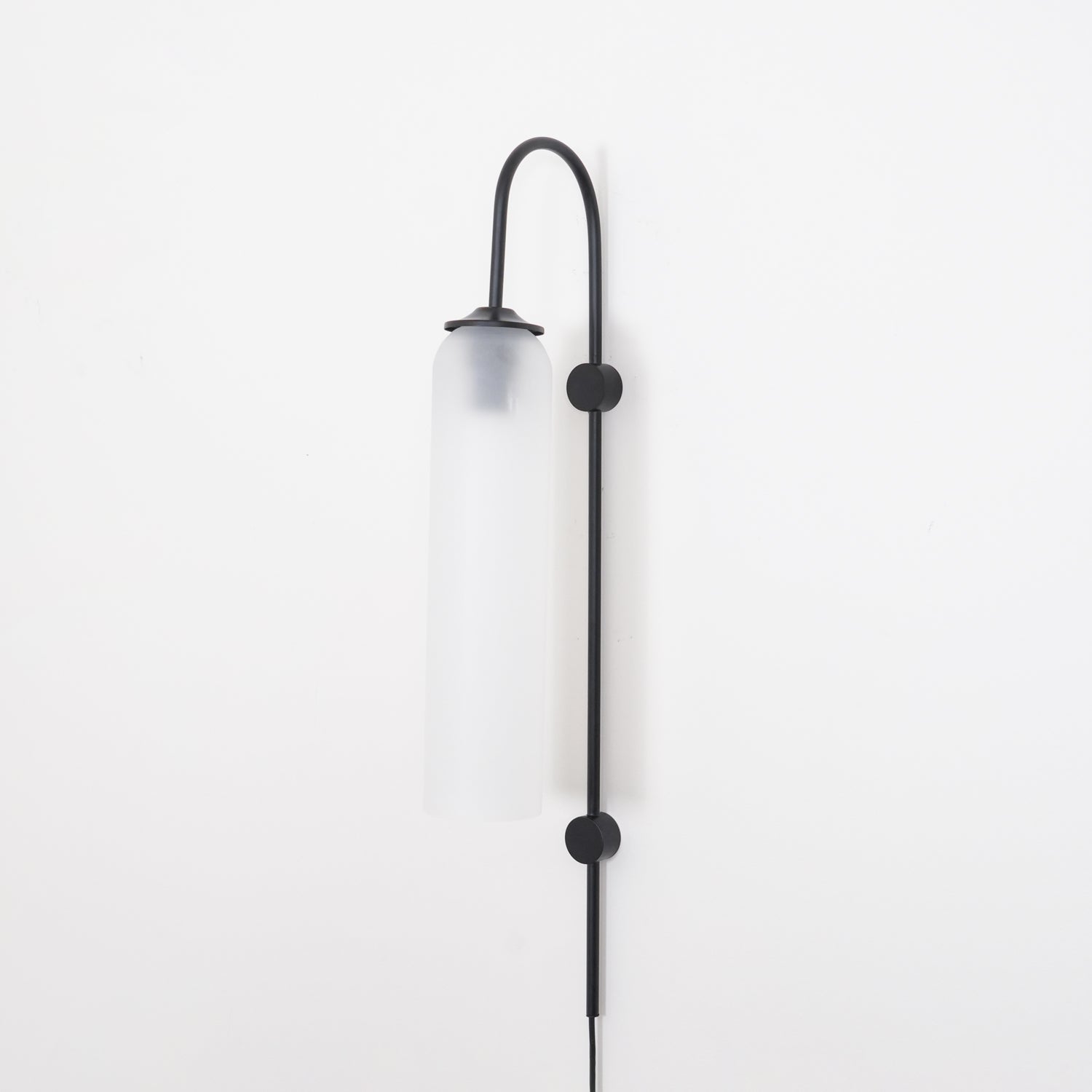 Conrad Modern Glass Plug-In Wall Lamp