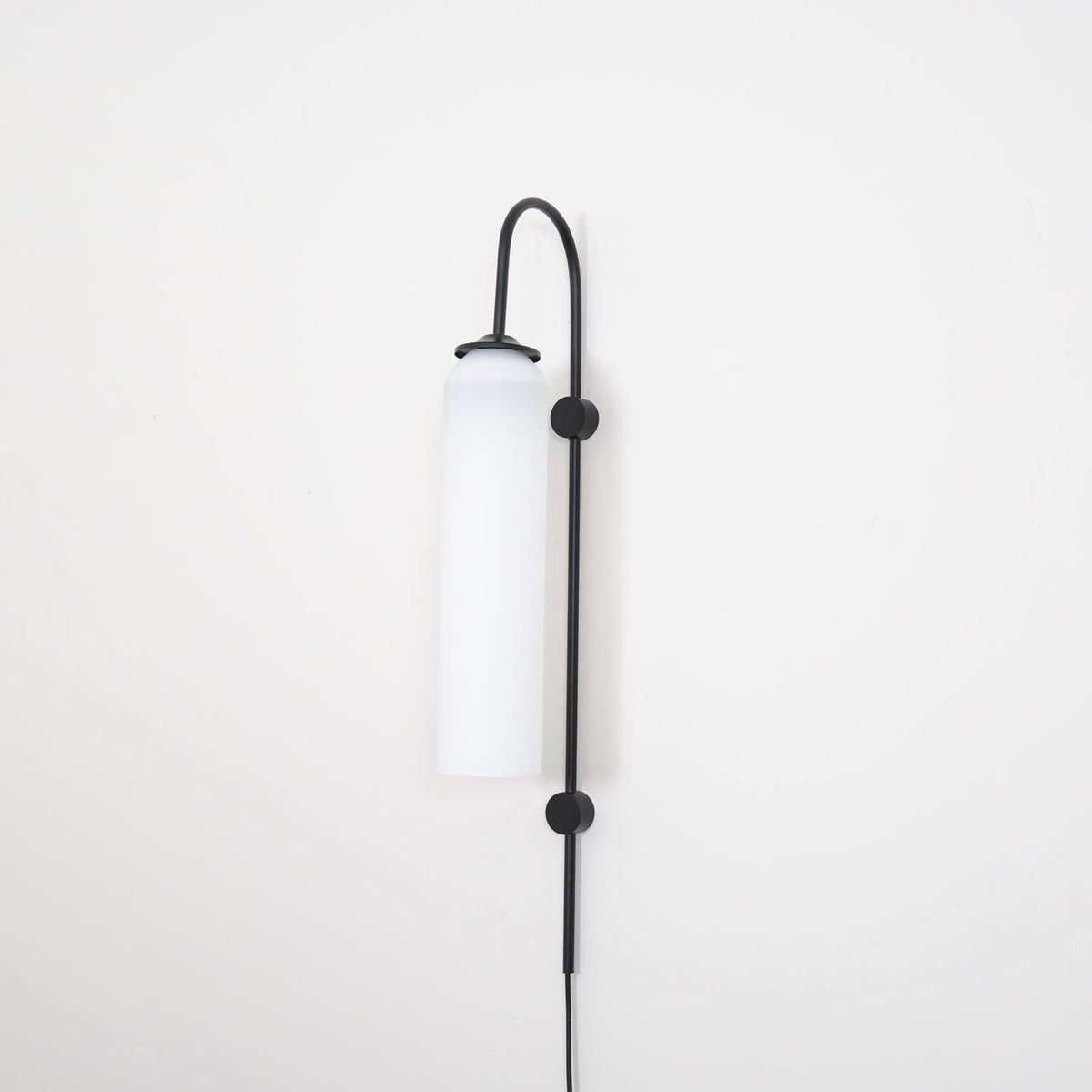 Conrad Modern Glass Plug-In Wall Lamp