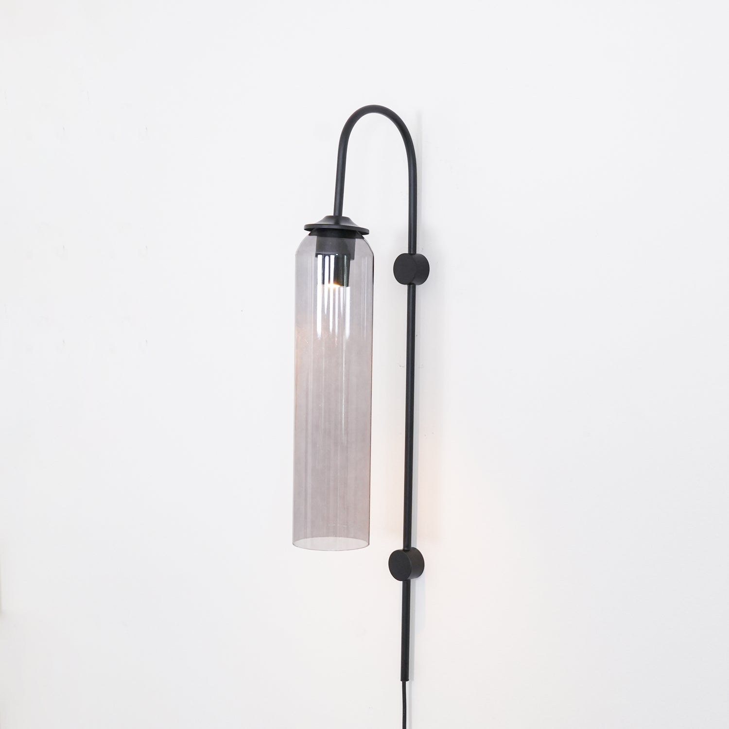 Conrad Modern Glass Plug-In Wall Lamp