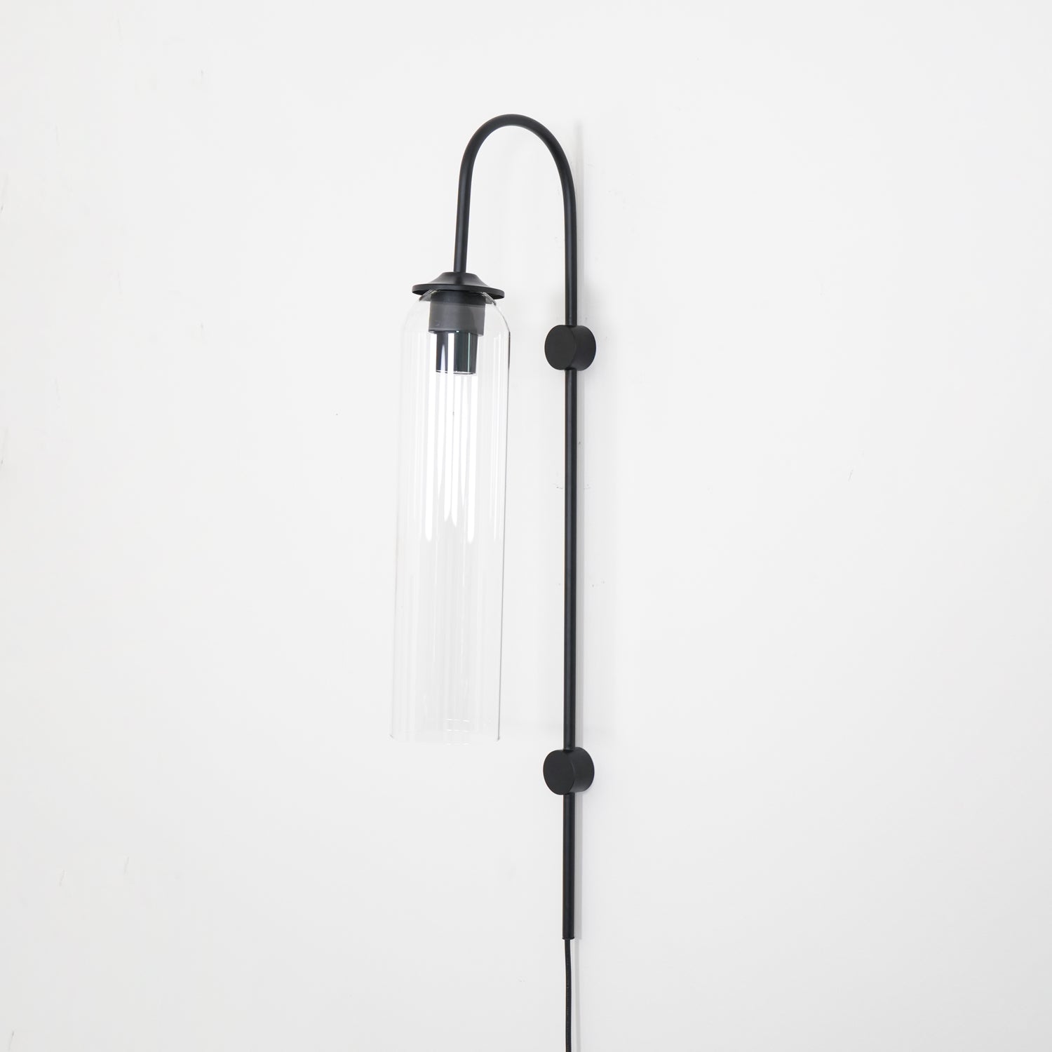 Conrad Modern Glass Plug-In Wall Lamp