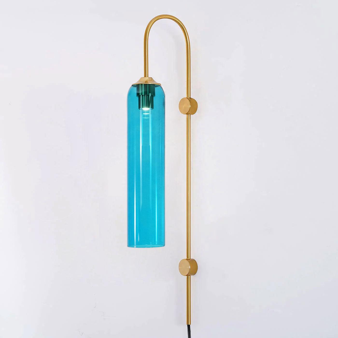 Conrad Modern Glass Plug-In Wall Lamp