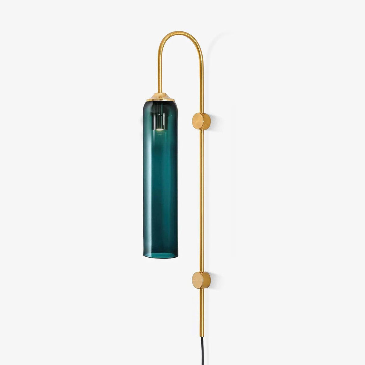 Conrad Modern Glass Plug-In Wall Lamp
