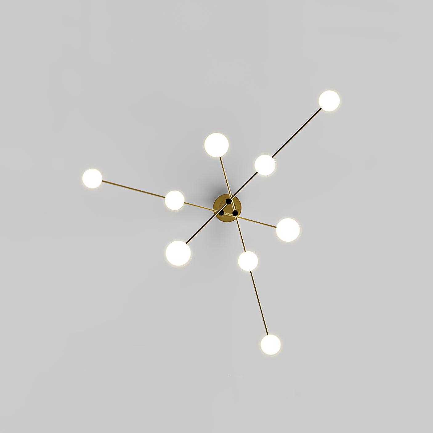 Lustra Chandelier Long Arm Modern 6-Light - Neutral Decor