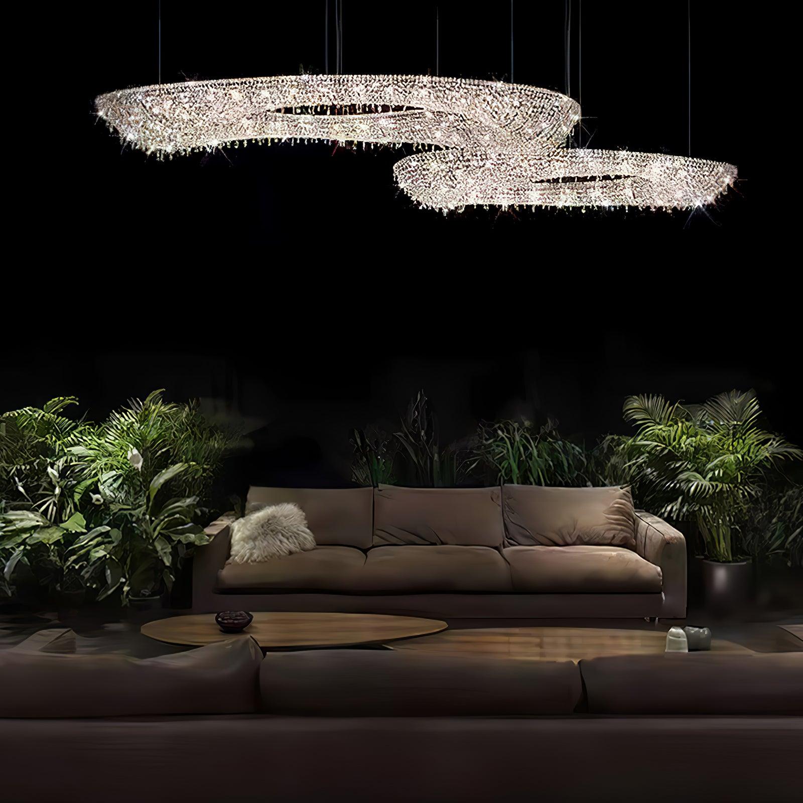 Bior Embellished Crystal Pendant Light