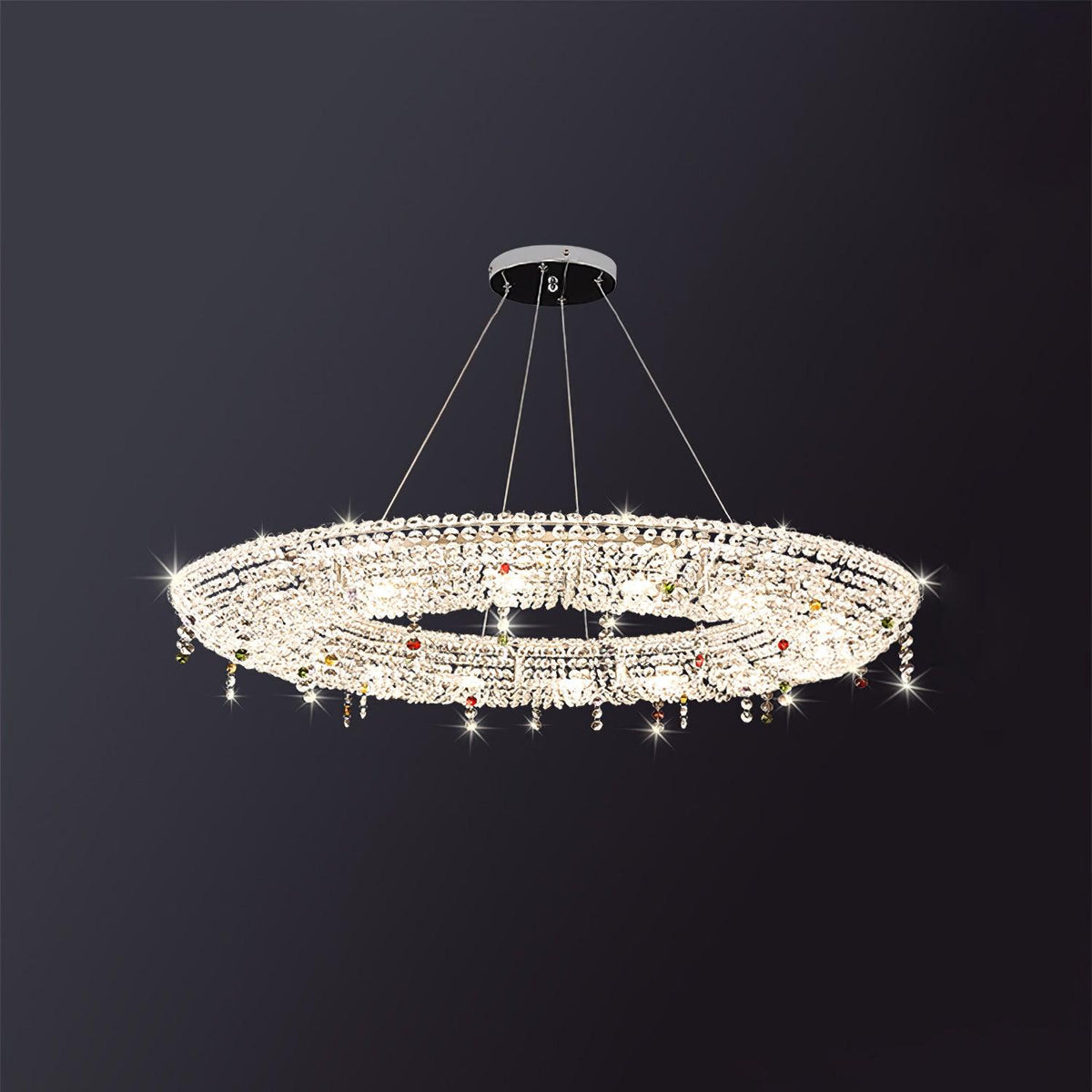 Bior Embellished Crystal Pendant Light