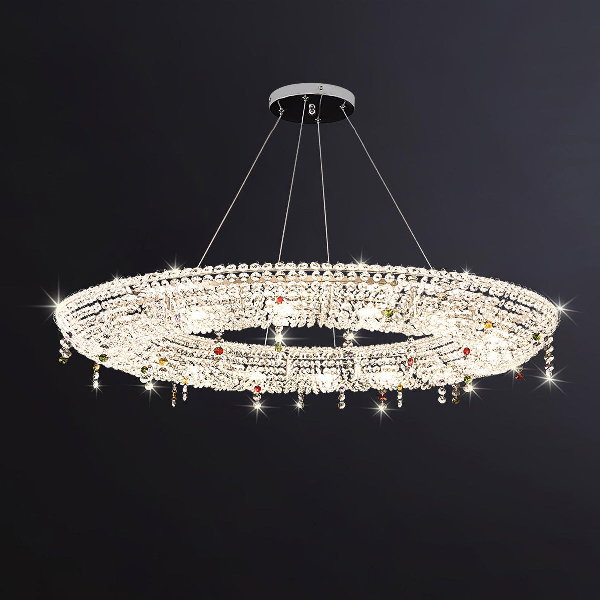 Bior Embellished Crystal Pendant Light