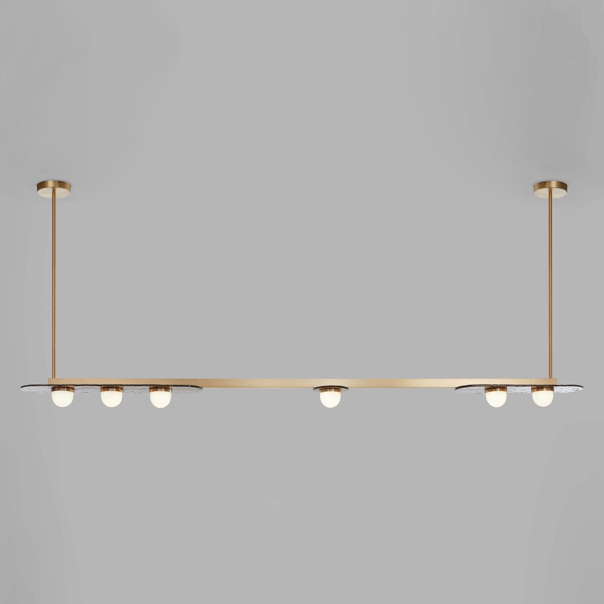 Solerelle Chandelier LED Linear Gold Frame