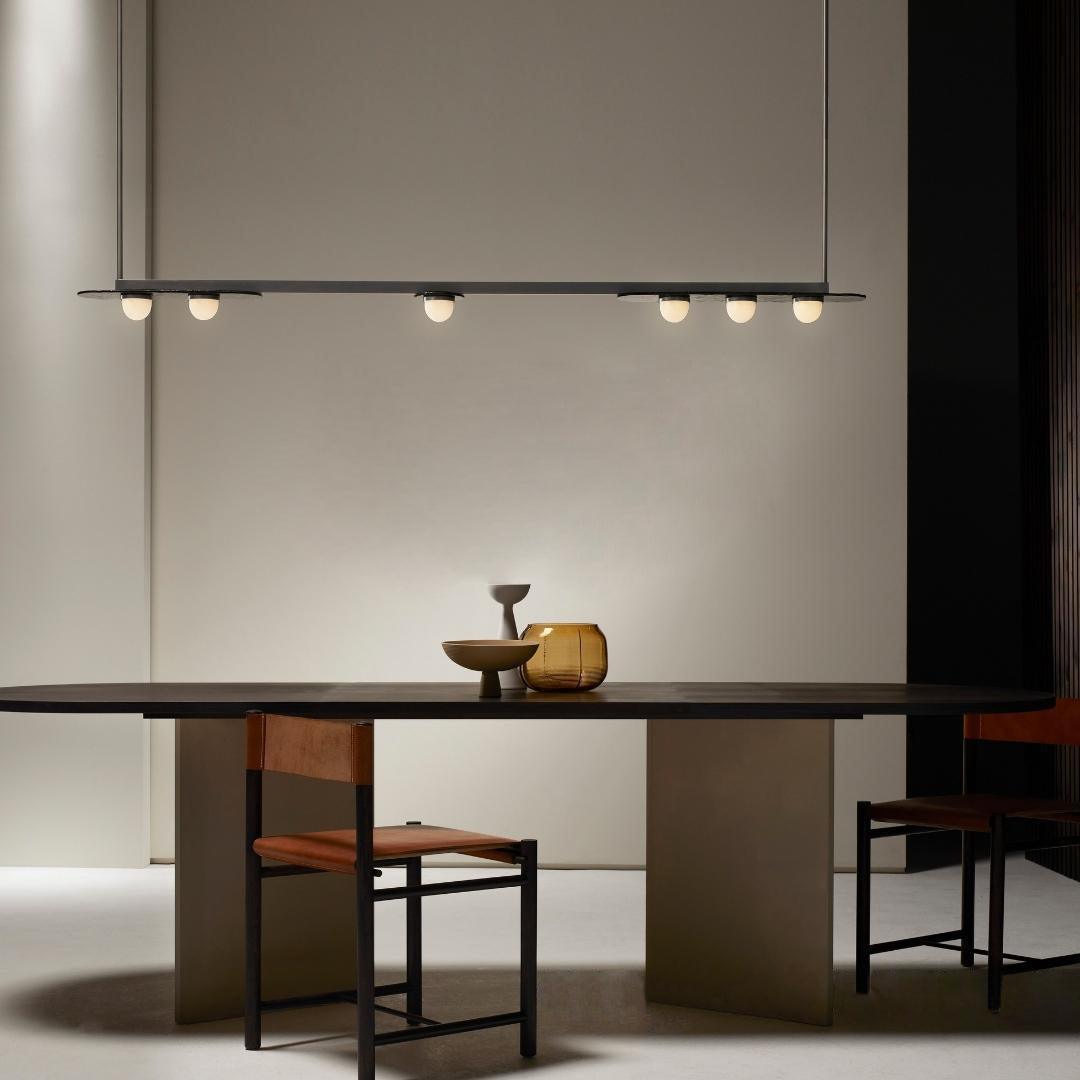 Solerelle Chandelier LED Linear Gold Frame