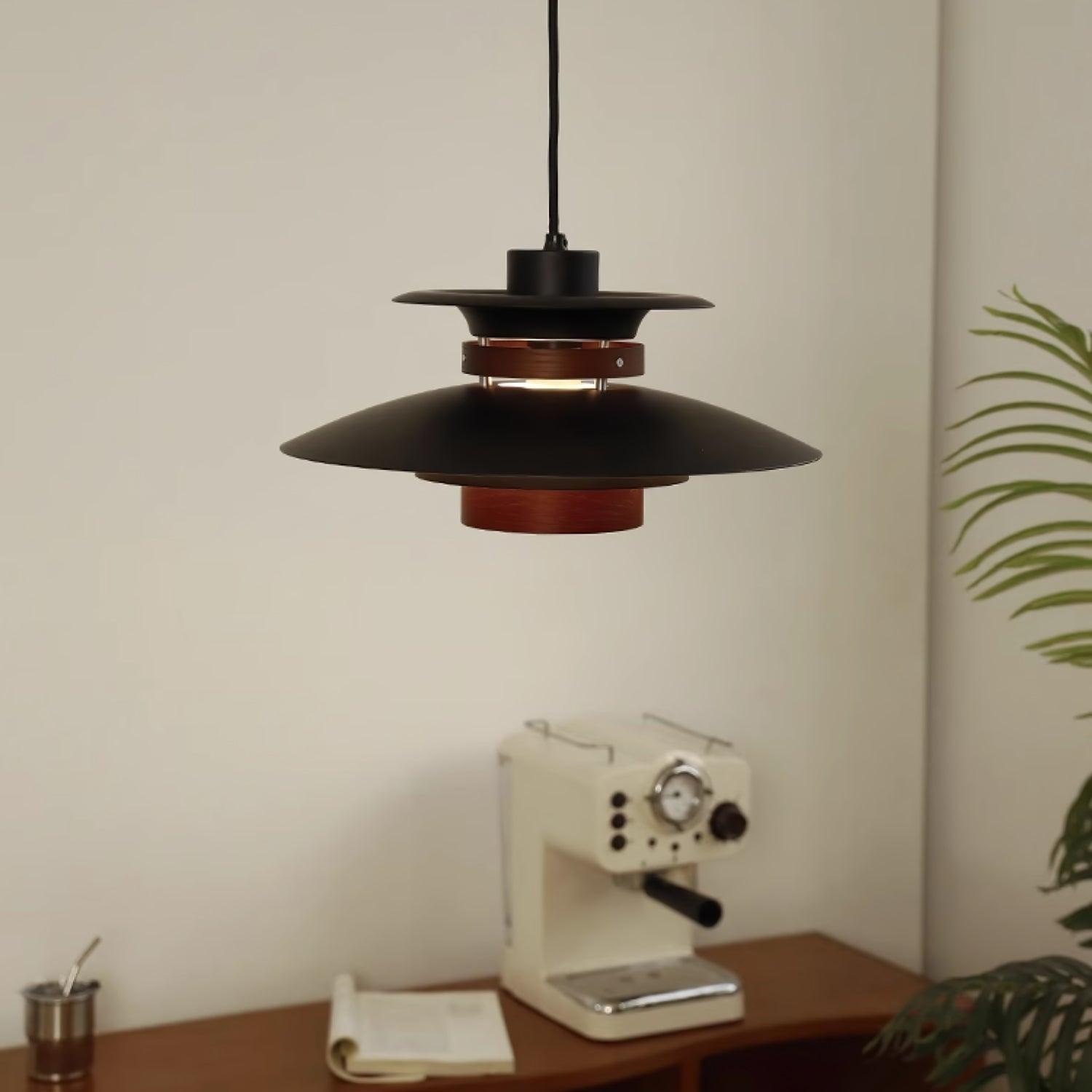 Sylelenne Wood Steel Pendant Lamp