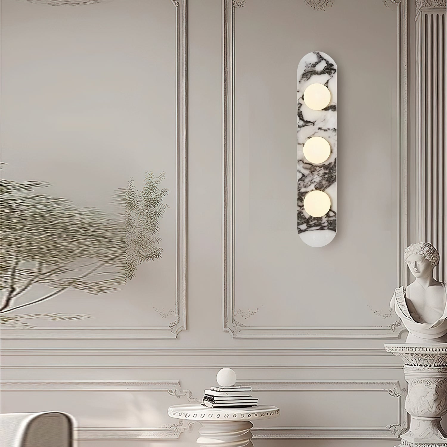 Gideon Scandinavian Marble Wall Light