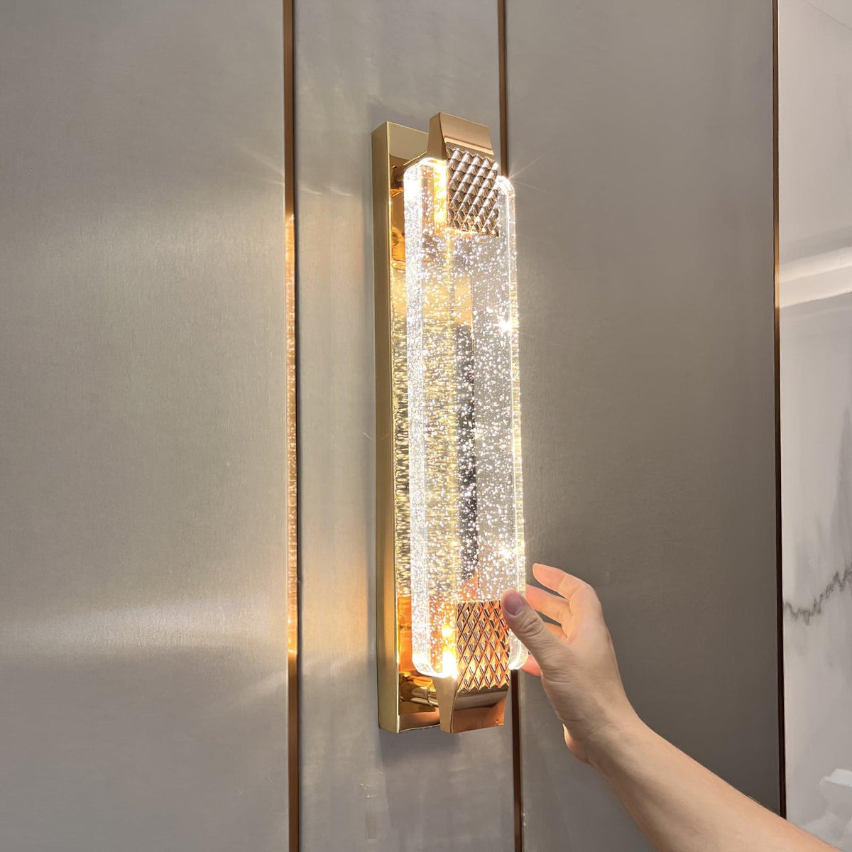 Tevan Crystal Glam Wall Lamp