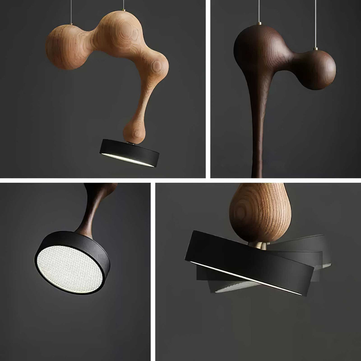 Drovia Rustic Wooden Pendant Light