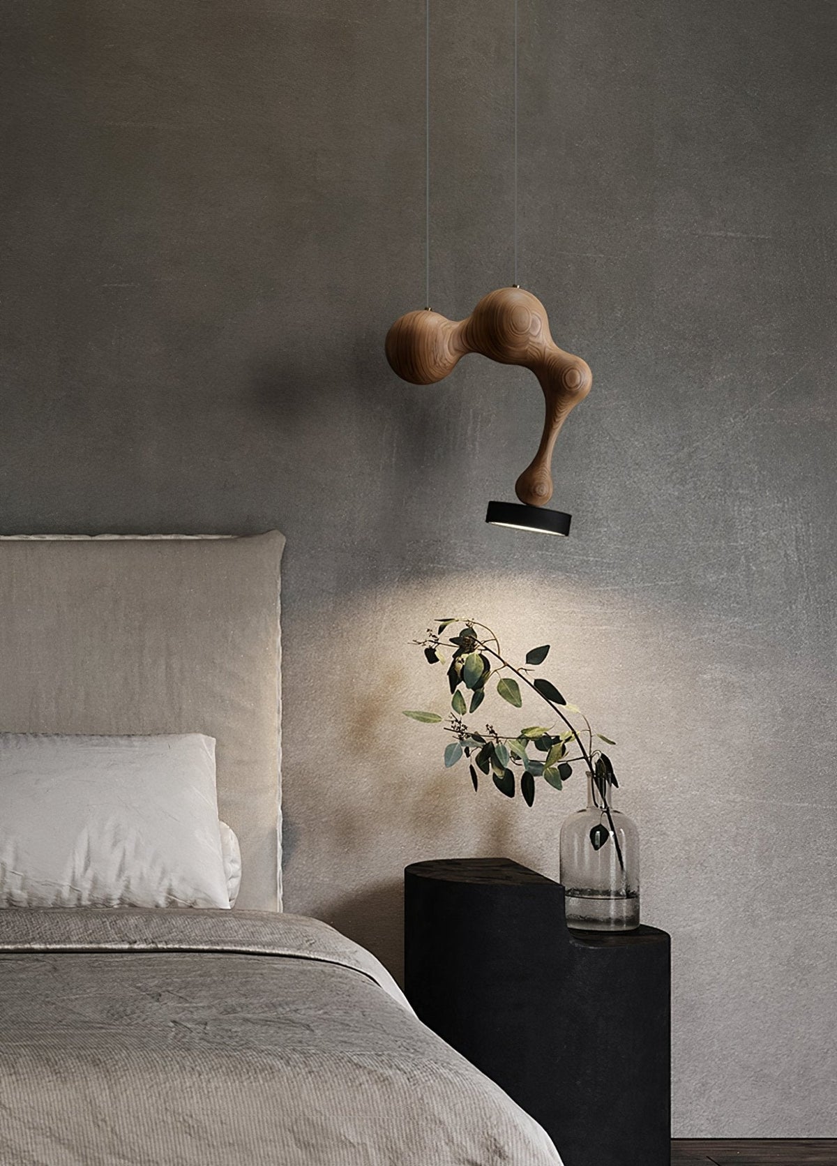 Drovia Rustic Wooden Pendant Light