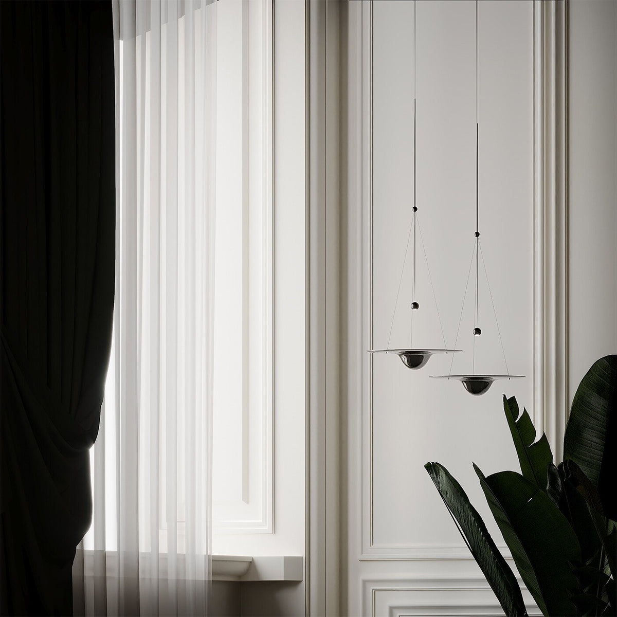 Aurivine Brass Minimalistic Pendant Light