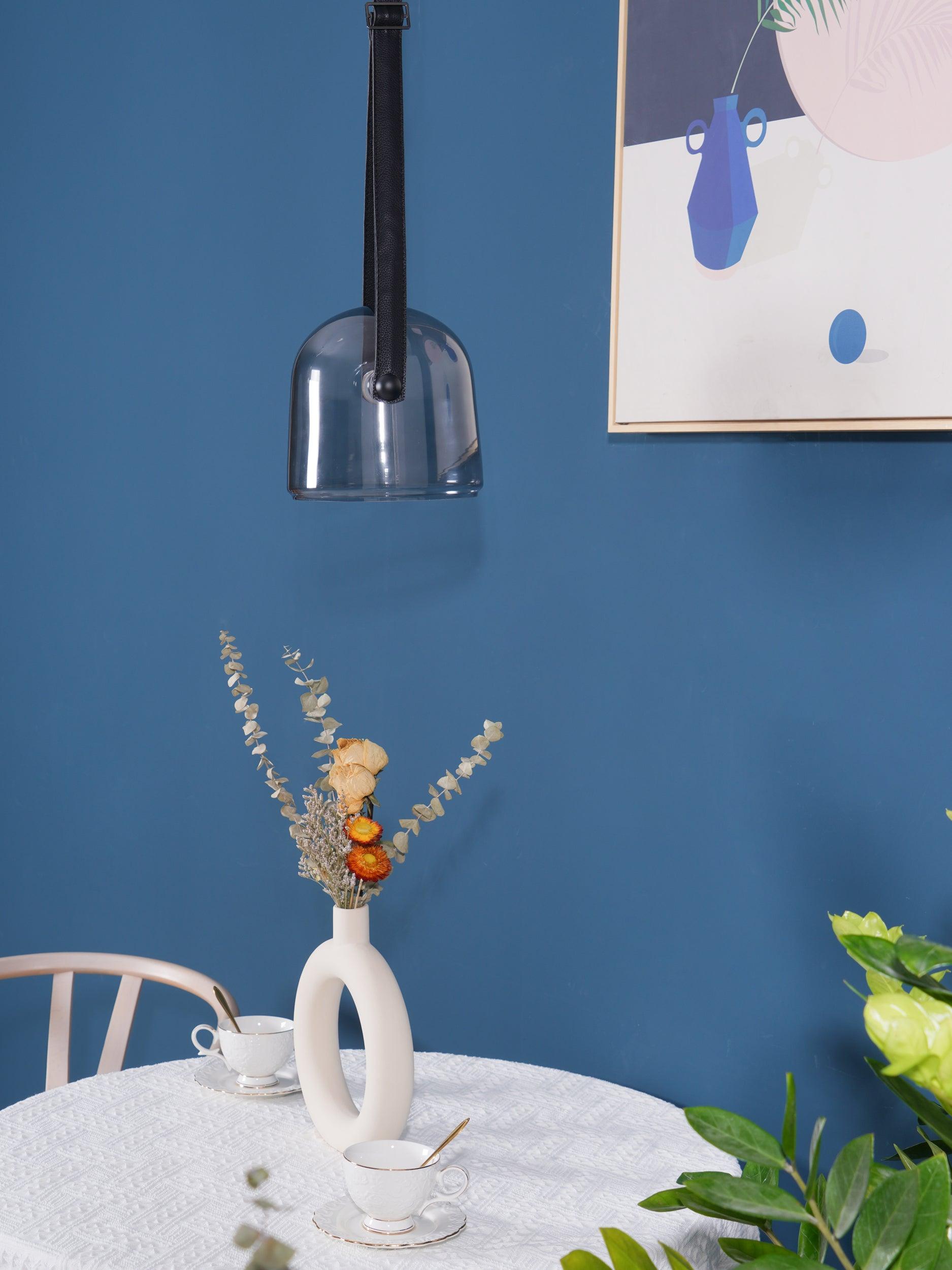 Averisce Leather Industrial Pendant Light