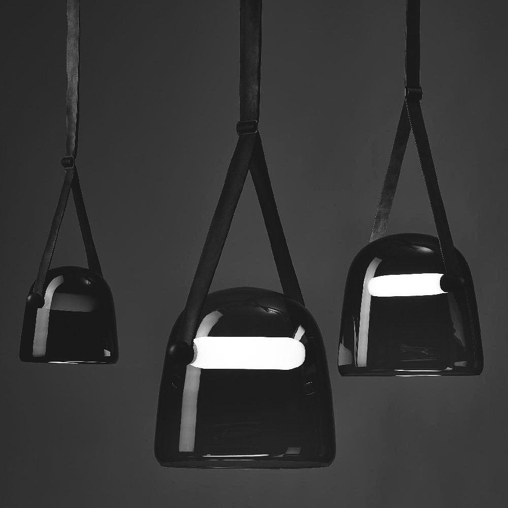 Averisce Leather Industrial Pendant Light