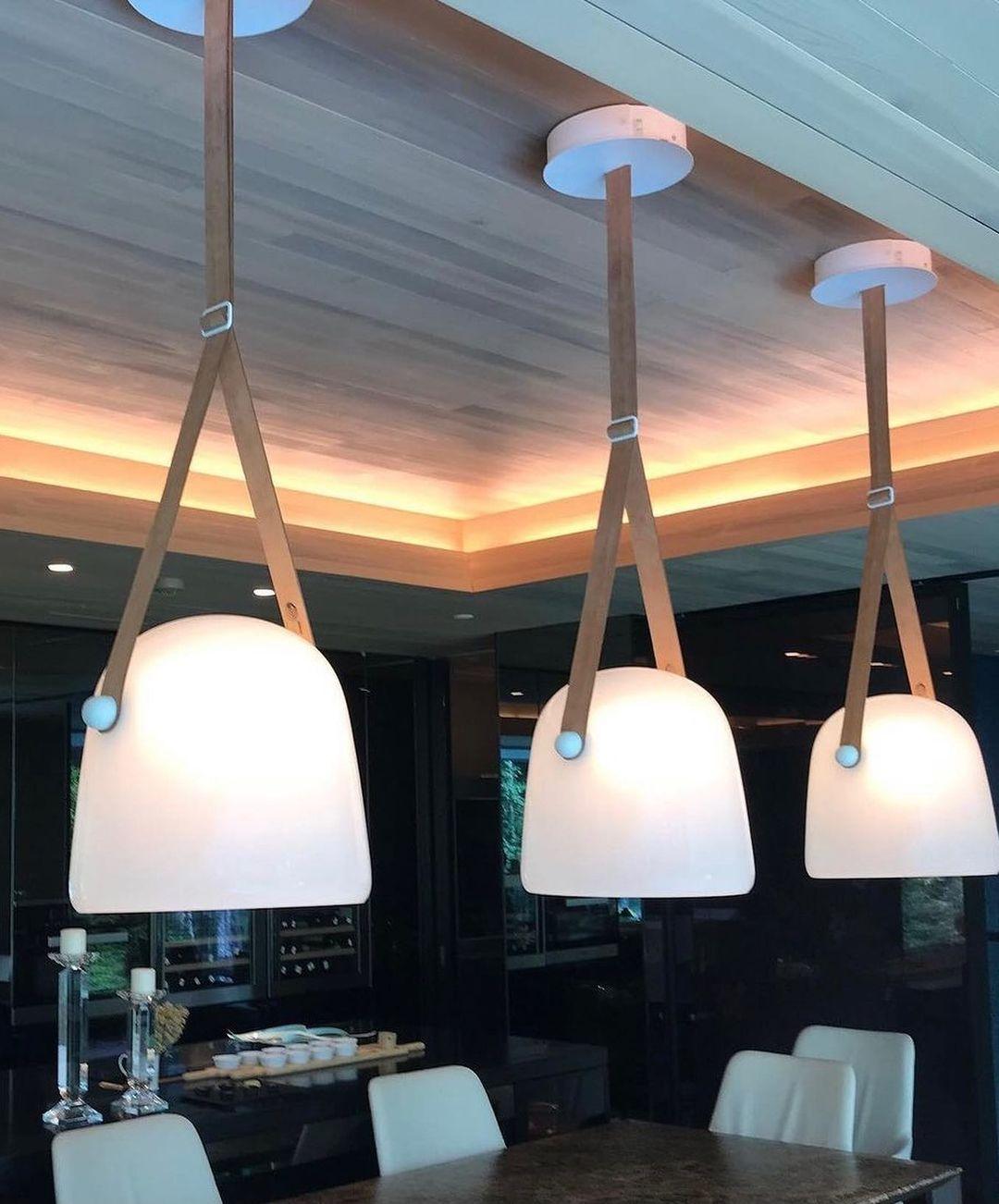 Averisce Leather Industrial Pendant Light