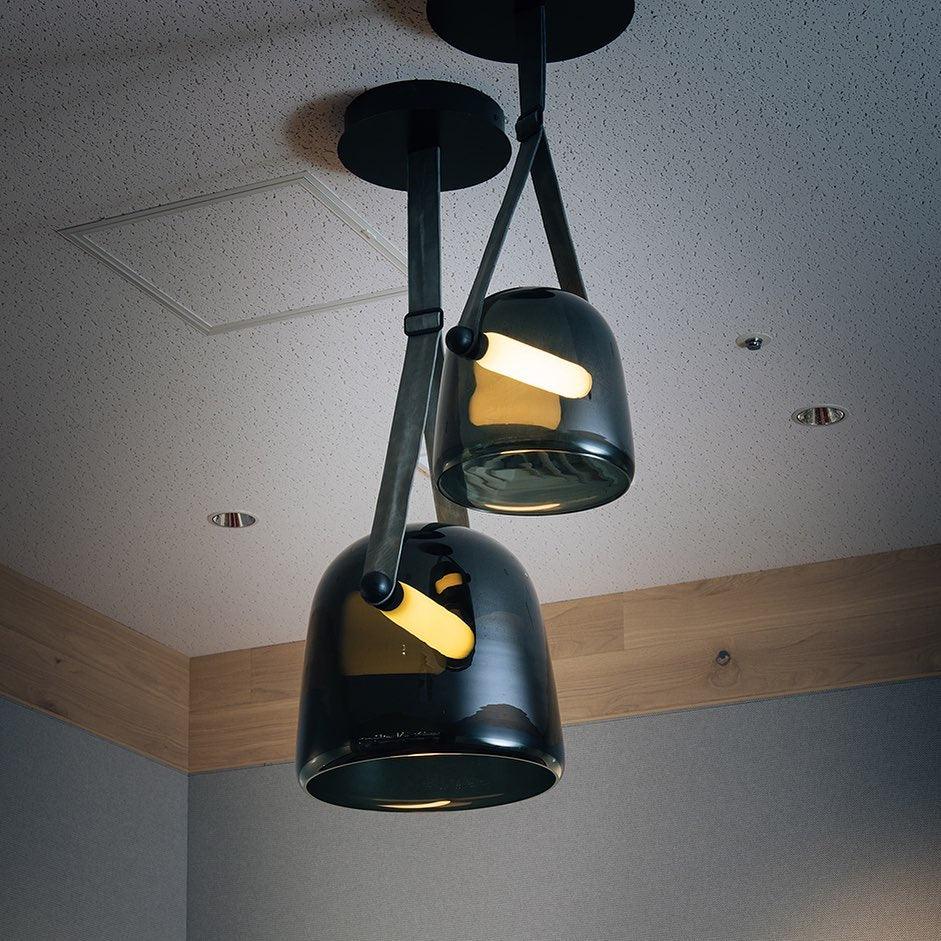 Averisce Leather Industrial Pendant Light