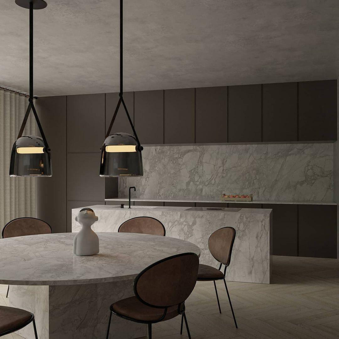Averisce Leather Industrial Pendant Light