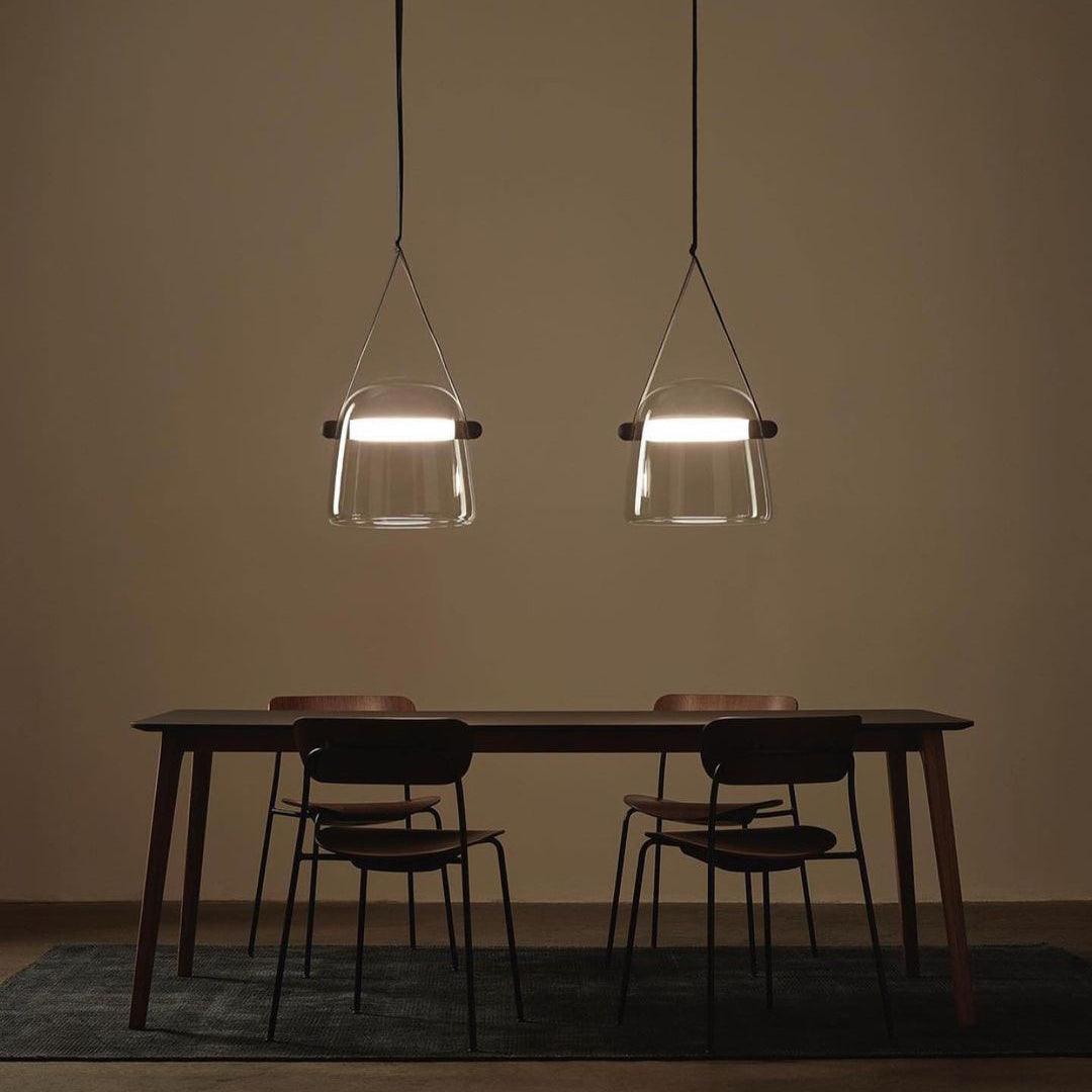 Averisce Leather Industrial Pendant Light