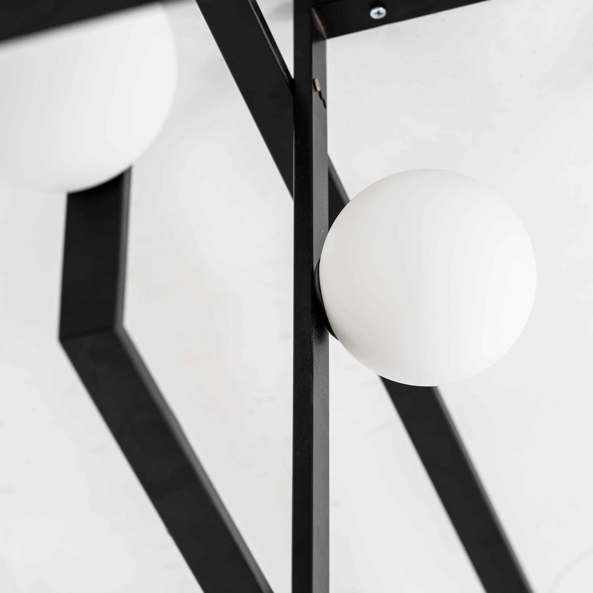 Veliiel Chandelier Mondrian Glass Brass Geometric Modern