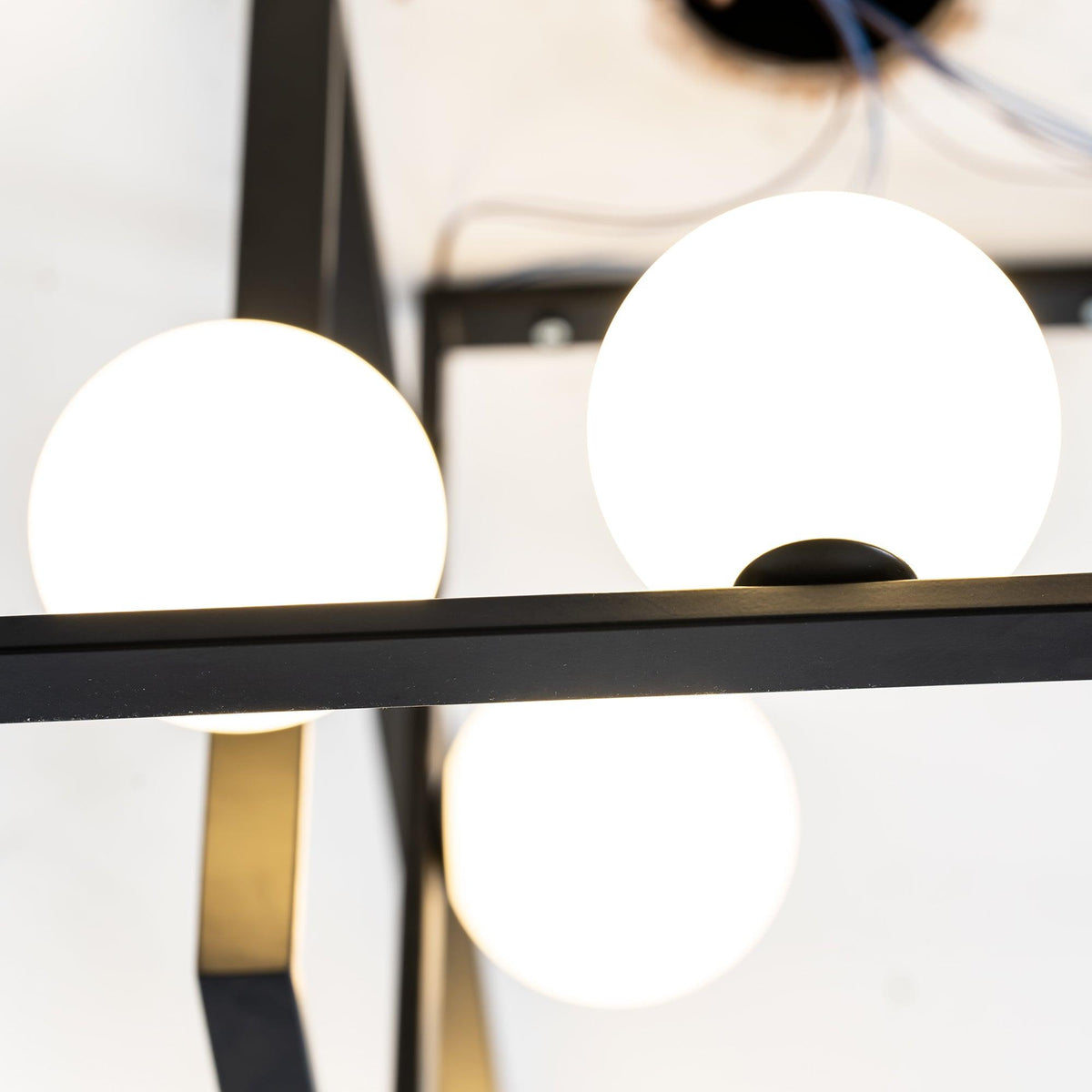 Veliiel Chandelier Mondrian Glass Brass Geometric Modern