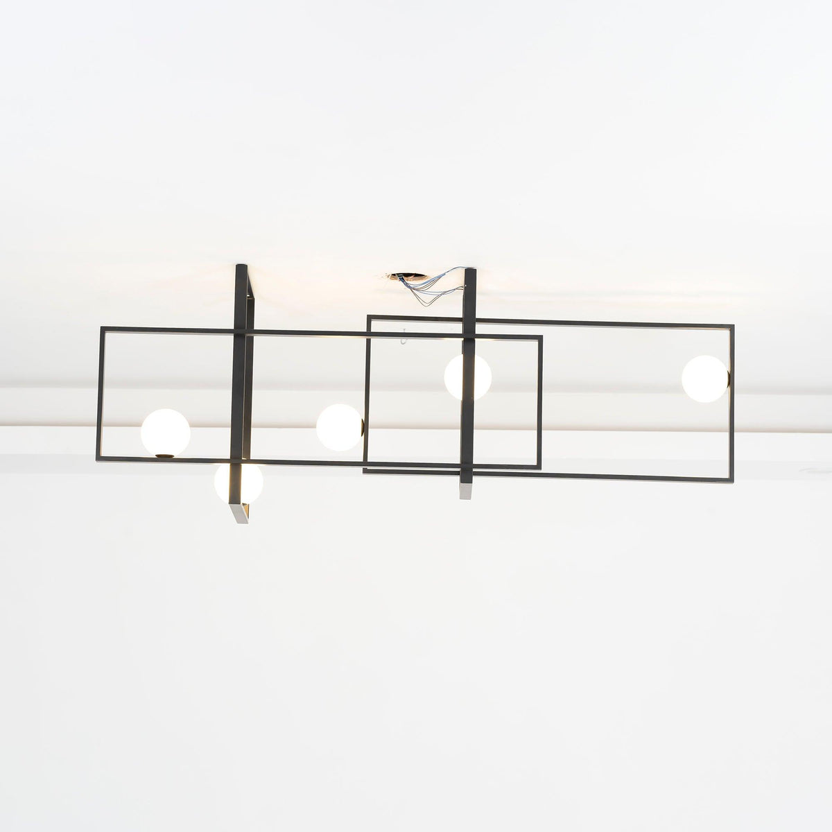 Veliiel Chandelier Mondrian Glass Brass Geometric Modern
