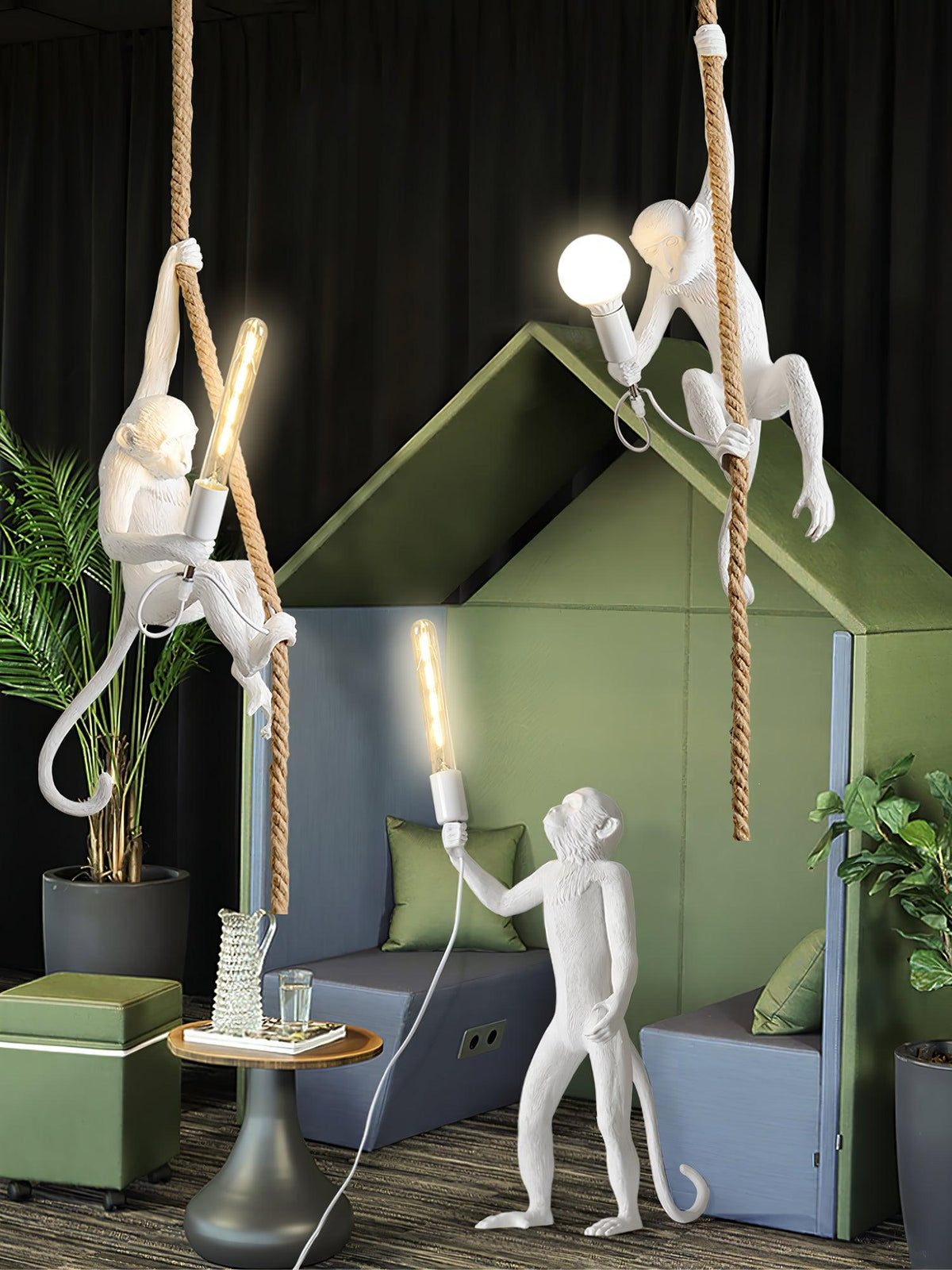 Epiran Resin Rope Artistic Pendant Lamp