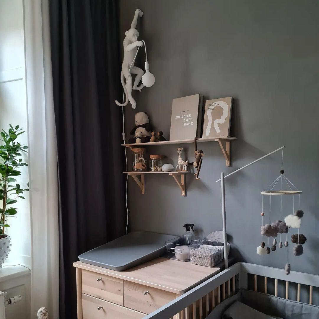 Bnx Art Unique Monkey Resin Wall Lamp