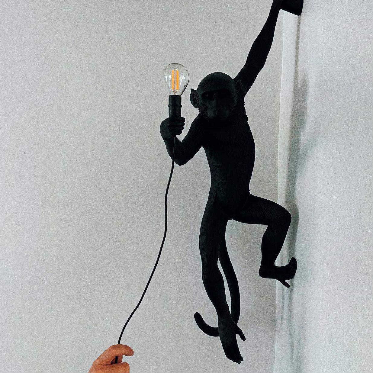 Bnx Art Unique Monkey Resin Wall Lamp