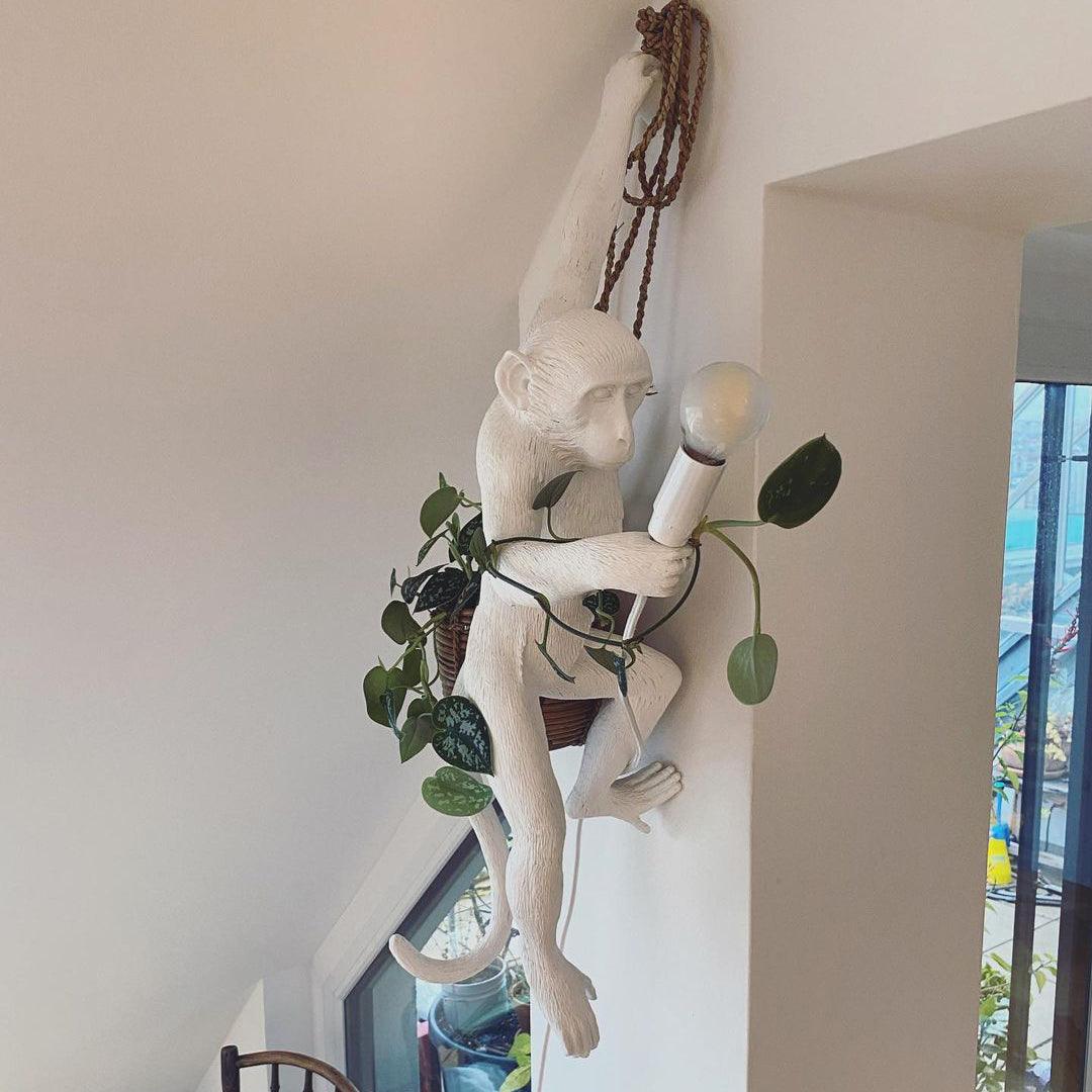 Bnx Art Unique Monkey Resin Wall Lamp