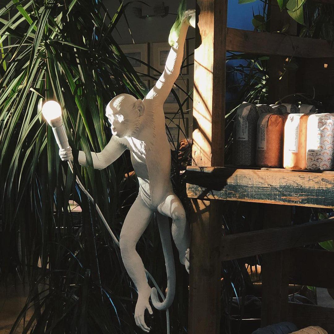 Bnx Art Unique Monkey Resin Wall Lamp
